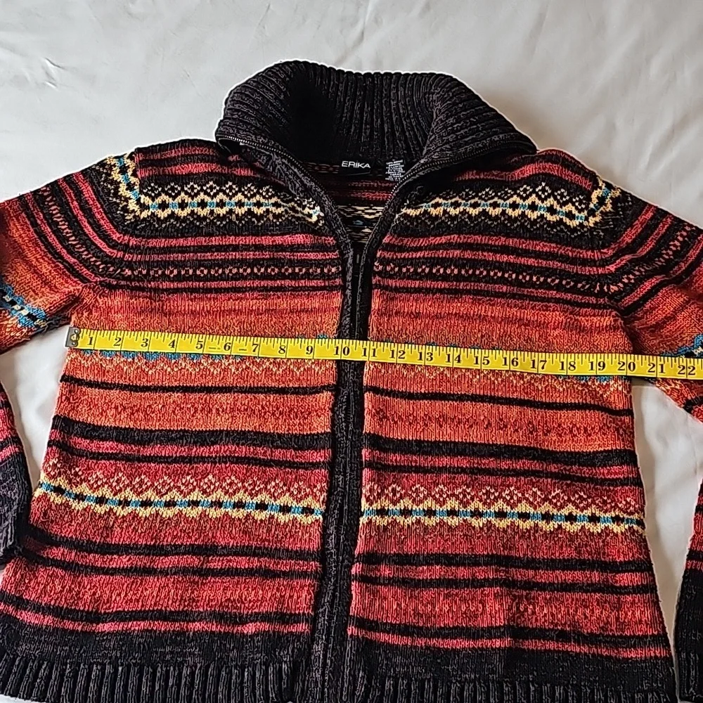 Chunky women's full zip sweater - Picture 5 of 10